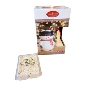 Candle Warmers Christmas Snowman New in Box with Melts